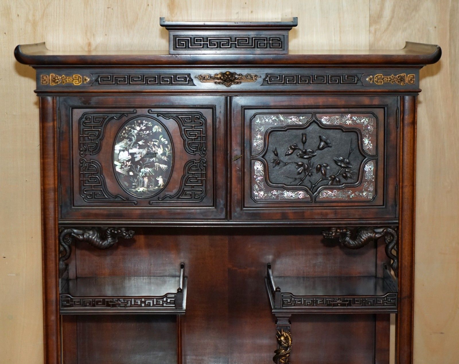 Important Antique Gabrield Viardot 1830 1906 Signed Japonisme Display Cupboard photo 24500.0