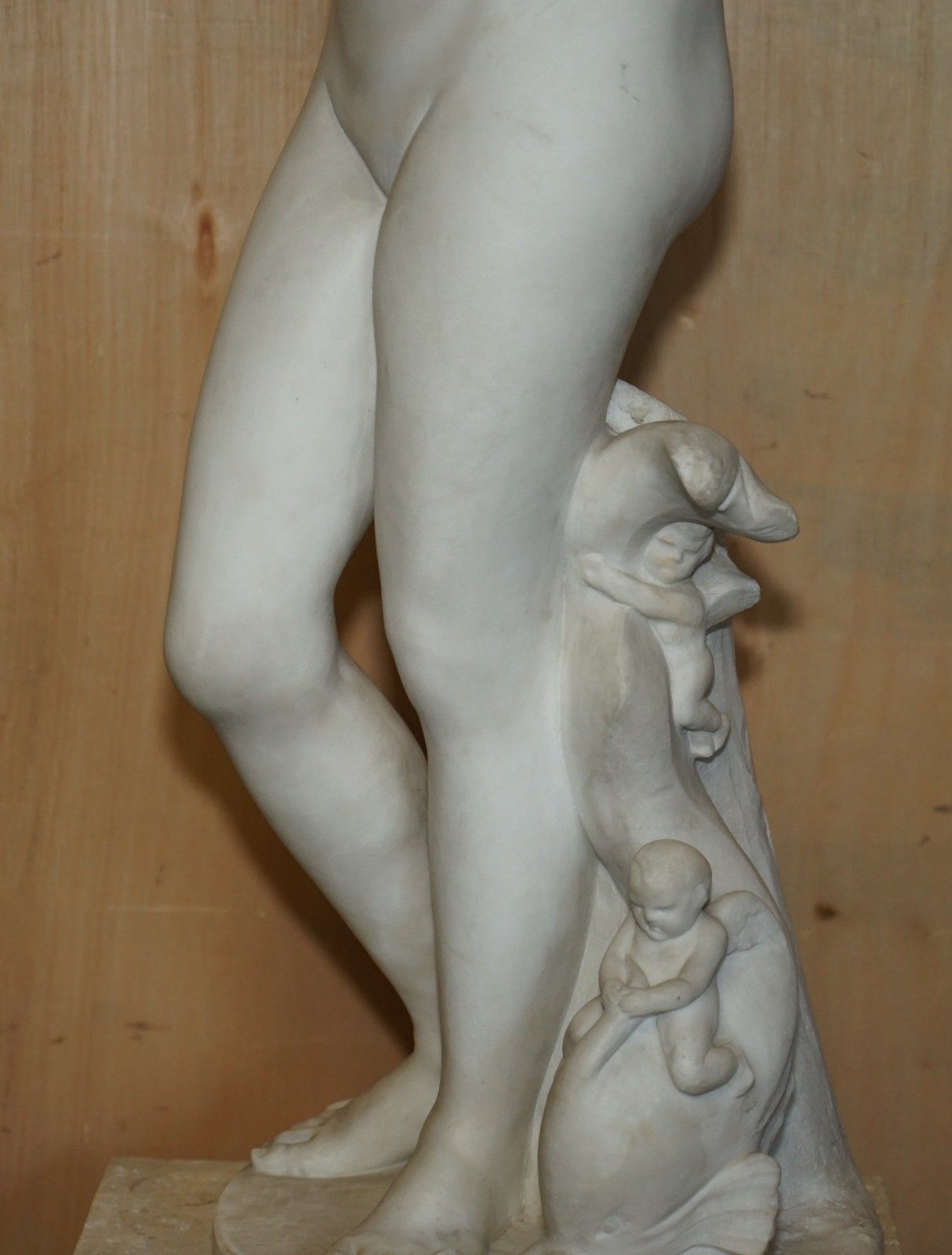 Antique Jean  Antoine Houdon Signed Large Venus De Milo Marble Statue On Plinth photo 25000.0