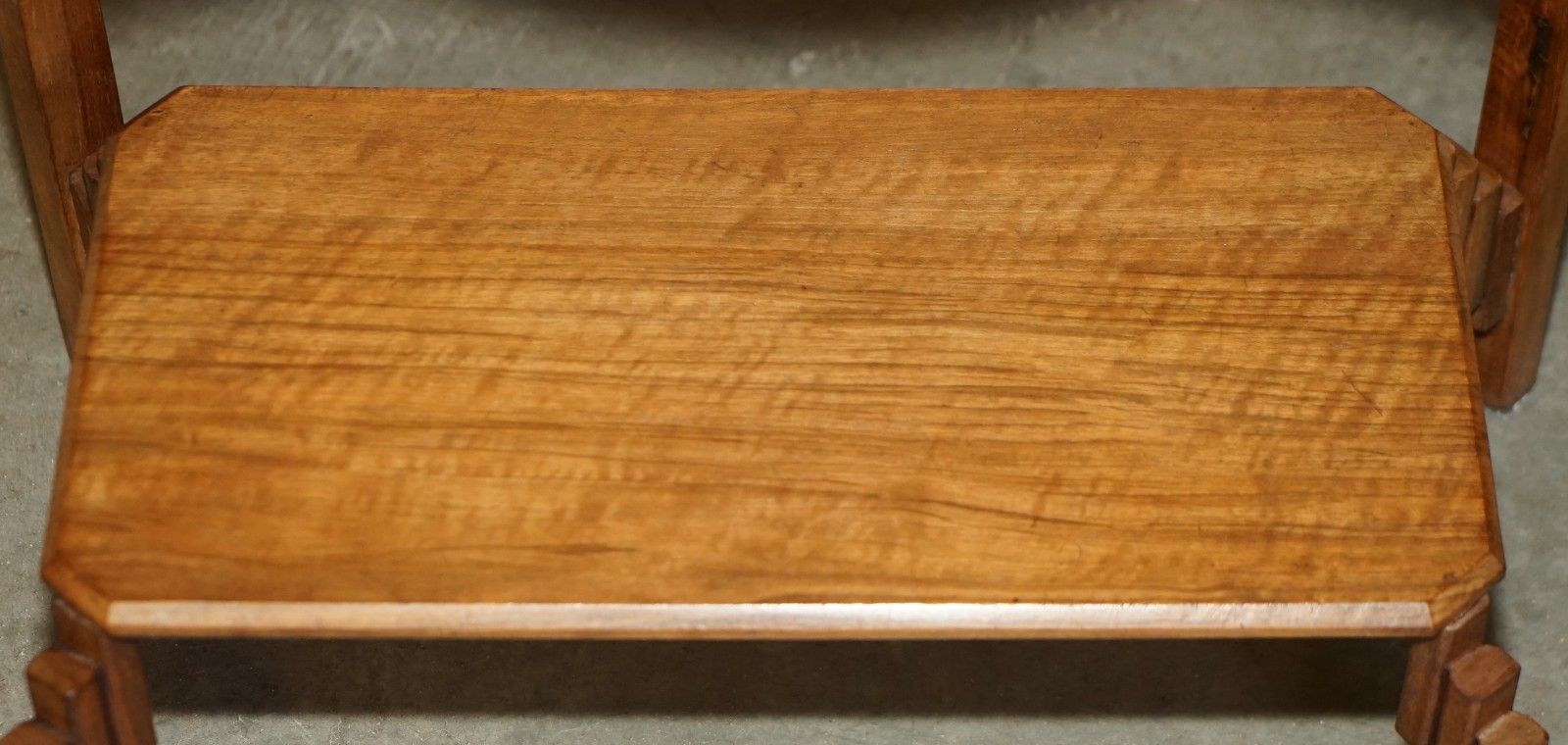 photo buy Art Deco Circa 1920's Mother Of Pearl Walnut Tray Table With Removable Tray