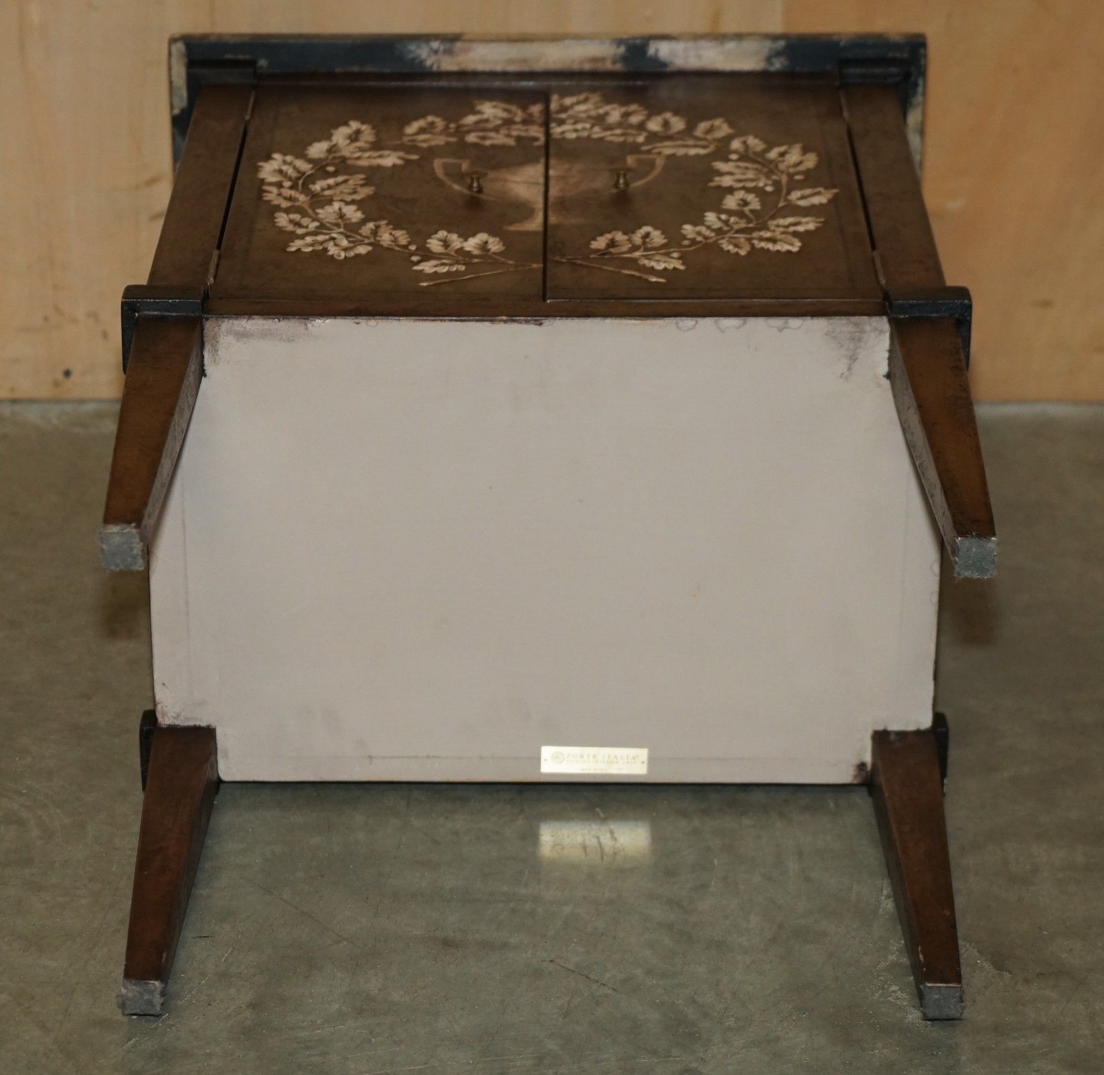 photo vintage Pair Of Rrp £8,340 Porte Italia Lombardia Nightstands Bedside Side End Tables