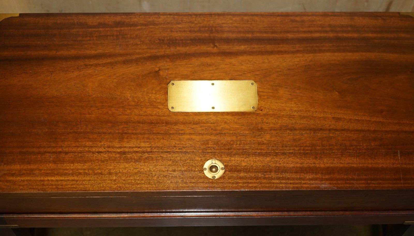 Royal Warrant Military Campaign Dynatron Hfc 65 Record Player Radio Coffee Table photo vinterior