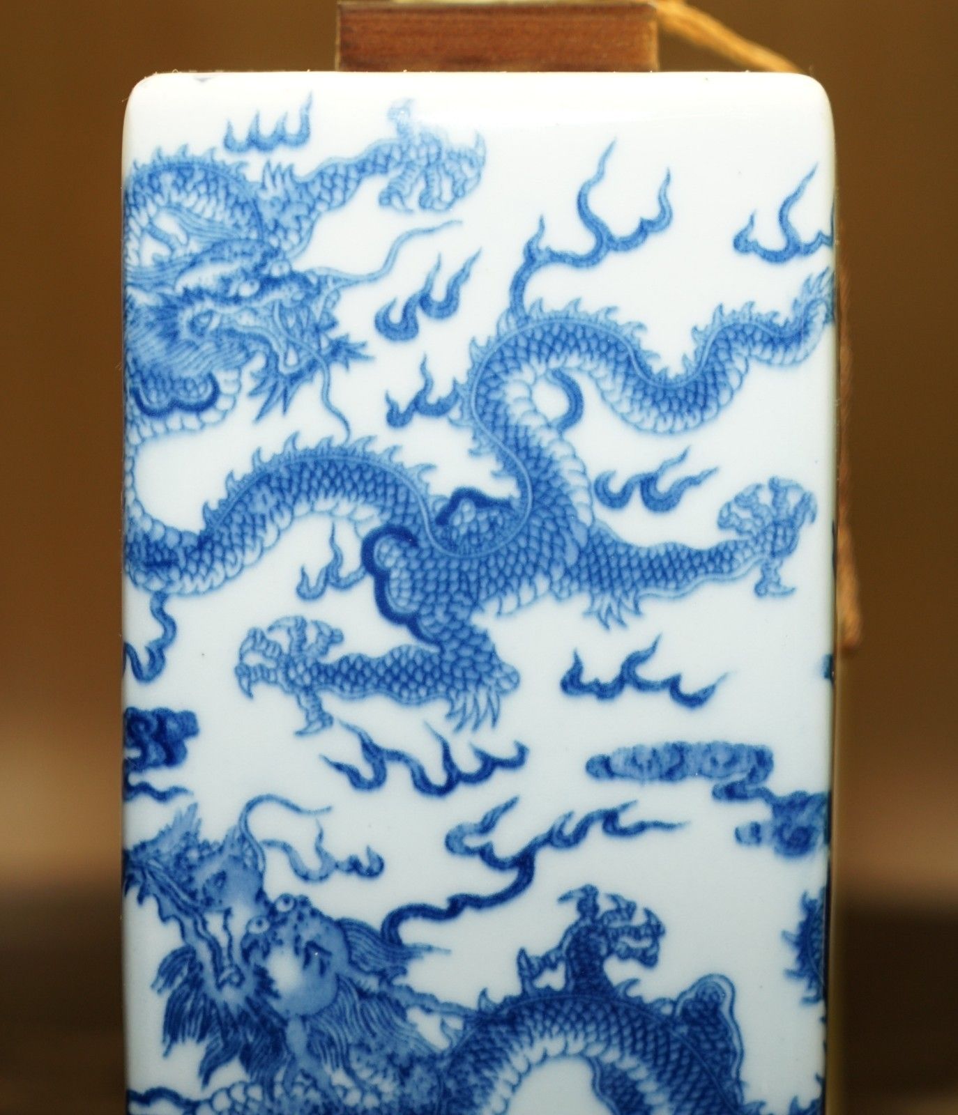 photo for sale 1 Of 12 New In The Box Ralph Lauren Porcelain Cobalt Chinese Dragon Table Lamps