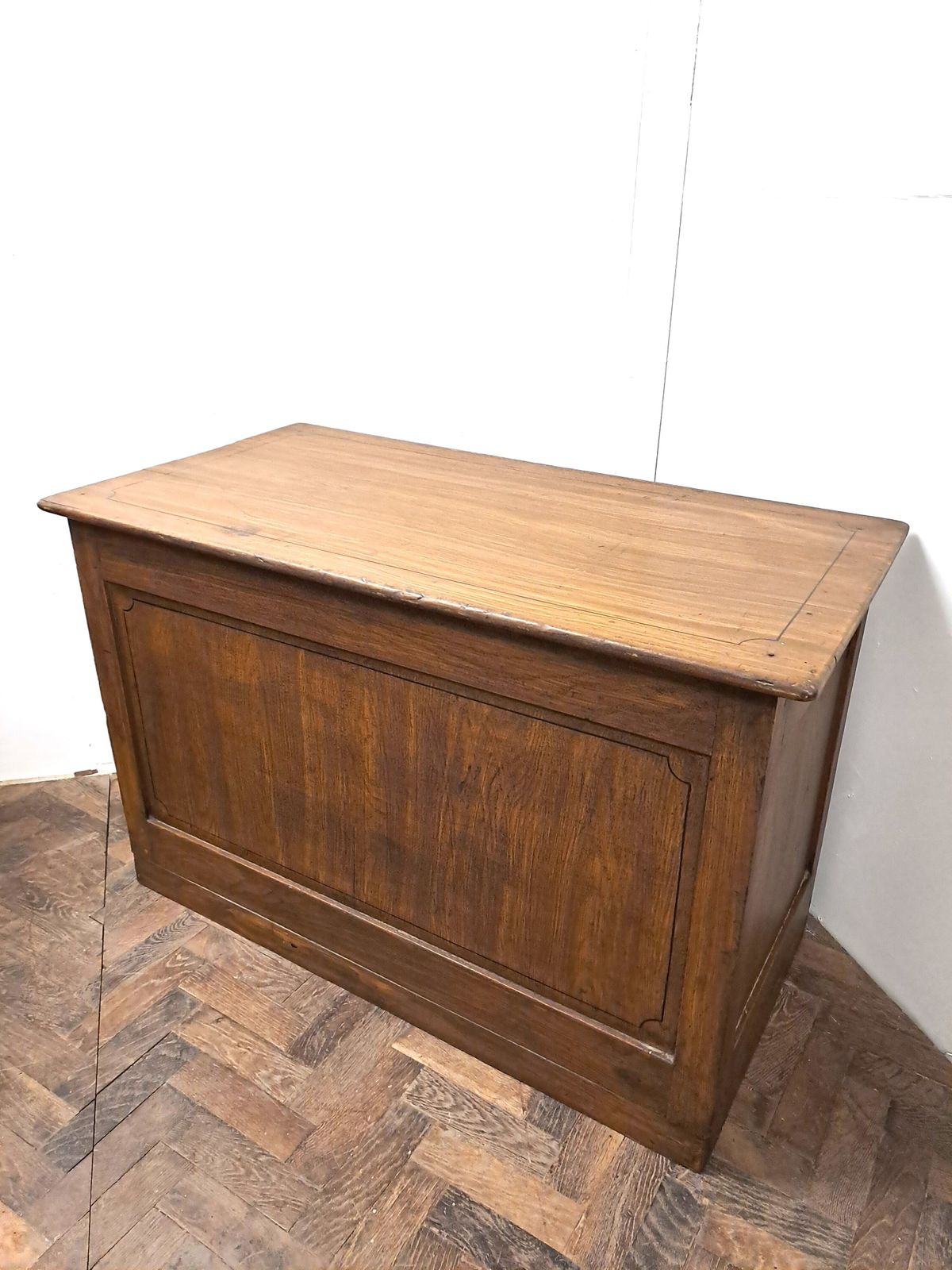 A Small Antique French Scumbled Shop Counter photo vintage