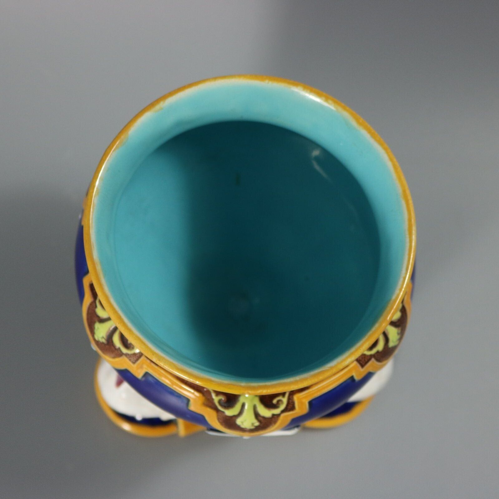 Minton Majolica Fantail Pigeon Vase photo Home Decor