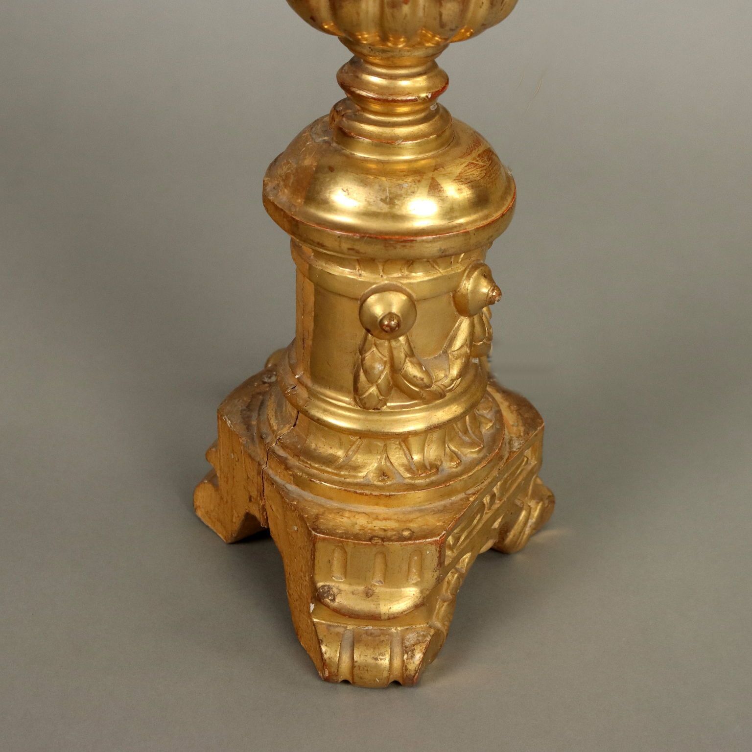 Pair Of Antique Empire Style Candelabra Beech Italy XIX Century photo vinterior