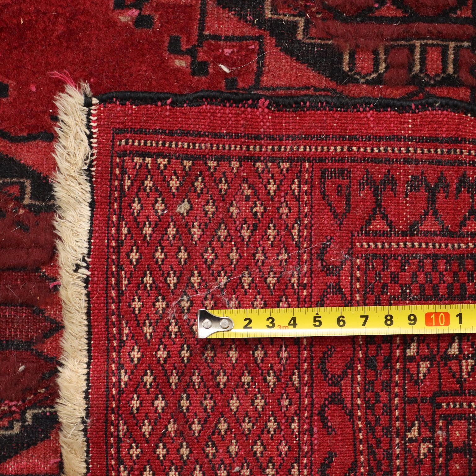 Antique Asian Carpet Wool Thin Knot 71 X 51 In photo vinterior