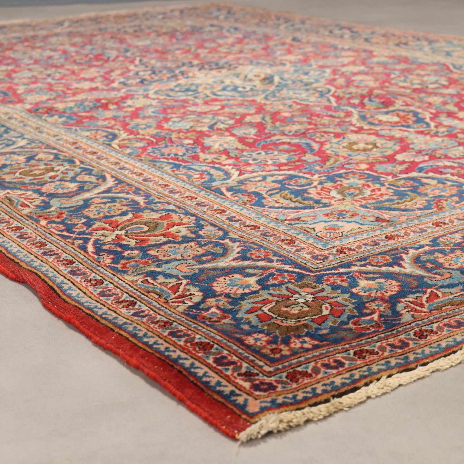 Antique Asian Carpet Cotton Extra Thin Knot 79 X 51 In photo Textiles