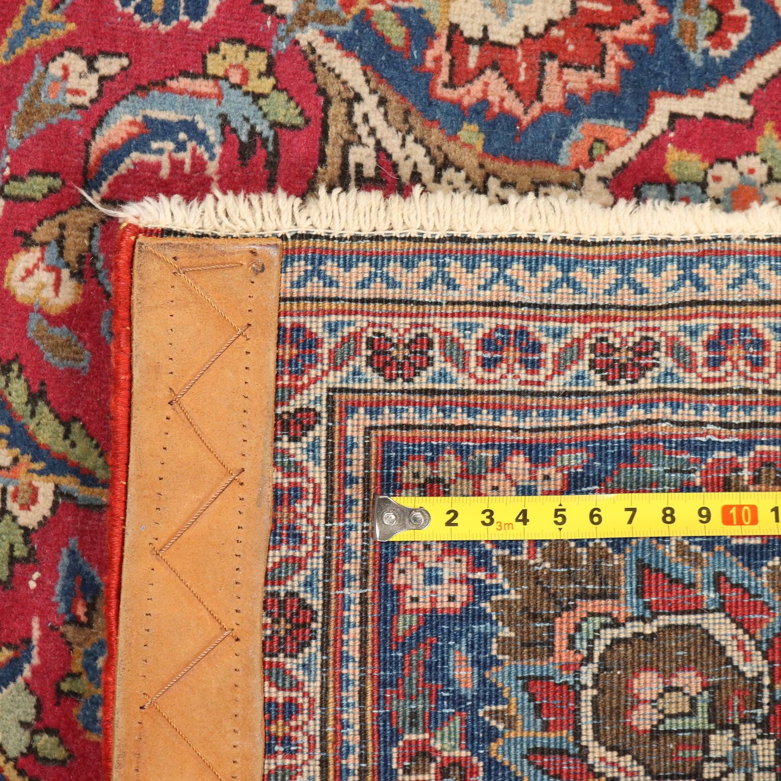 Antique Asian Carpet Cotton Extra Thin Knot 79 X 51 In photo vintage