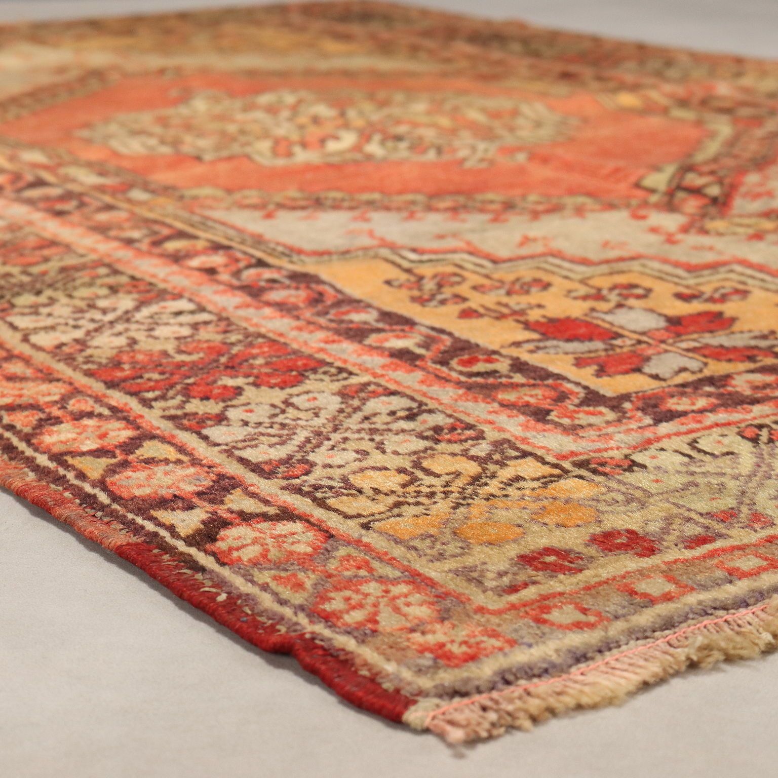 Antique Kirsehir Carpet Wool Heavy Knot Turkey 76 X 47 In photo Textiles