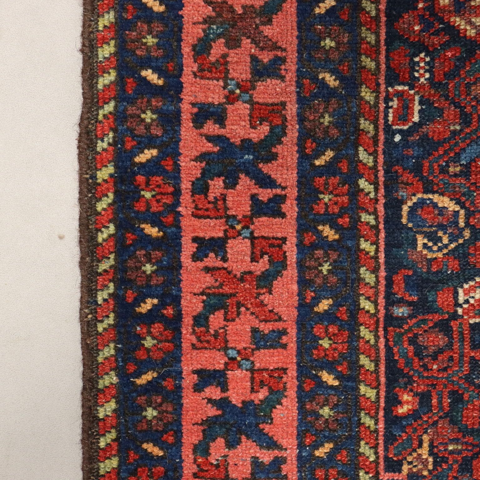 Antique Asian Carpet Cotton Wool Heavy Knot 59 X 40 In photo vinterior