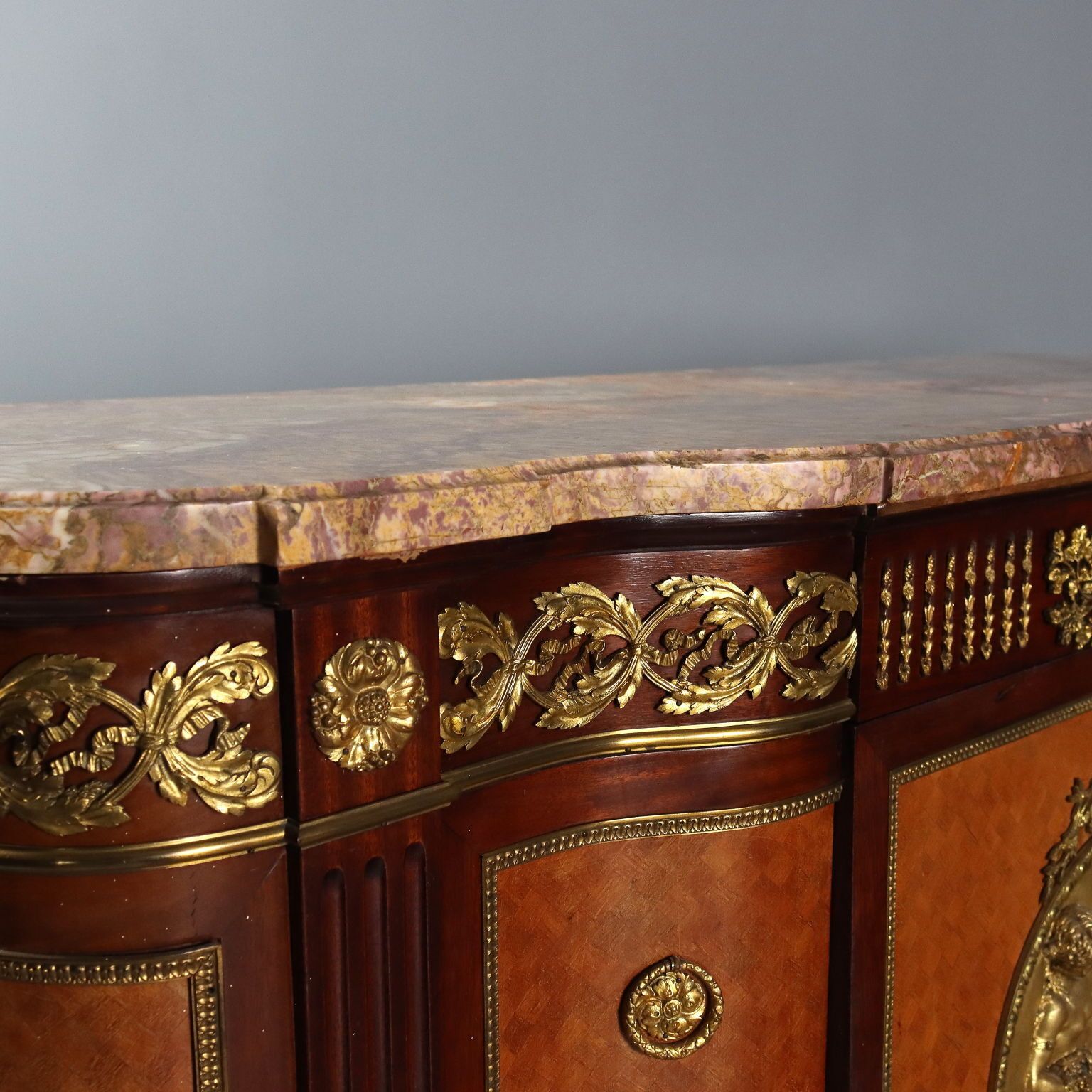 Antique Cupboard Louis XVI Mahogany Gilded Bronze XX Century photo 6080.0