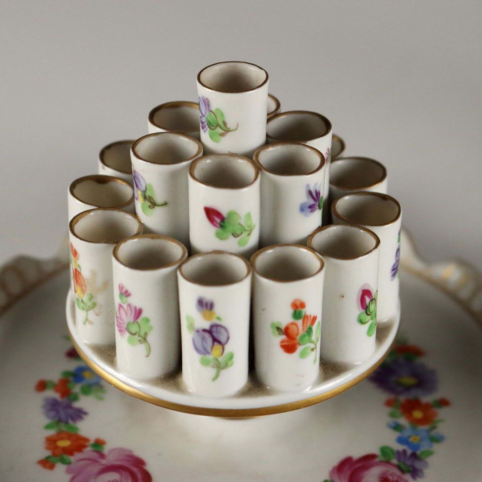 Antique Cigarette Case Potschappel Porcelain Germany XX Century photo for sale
