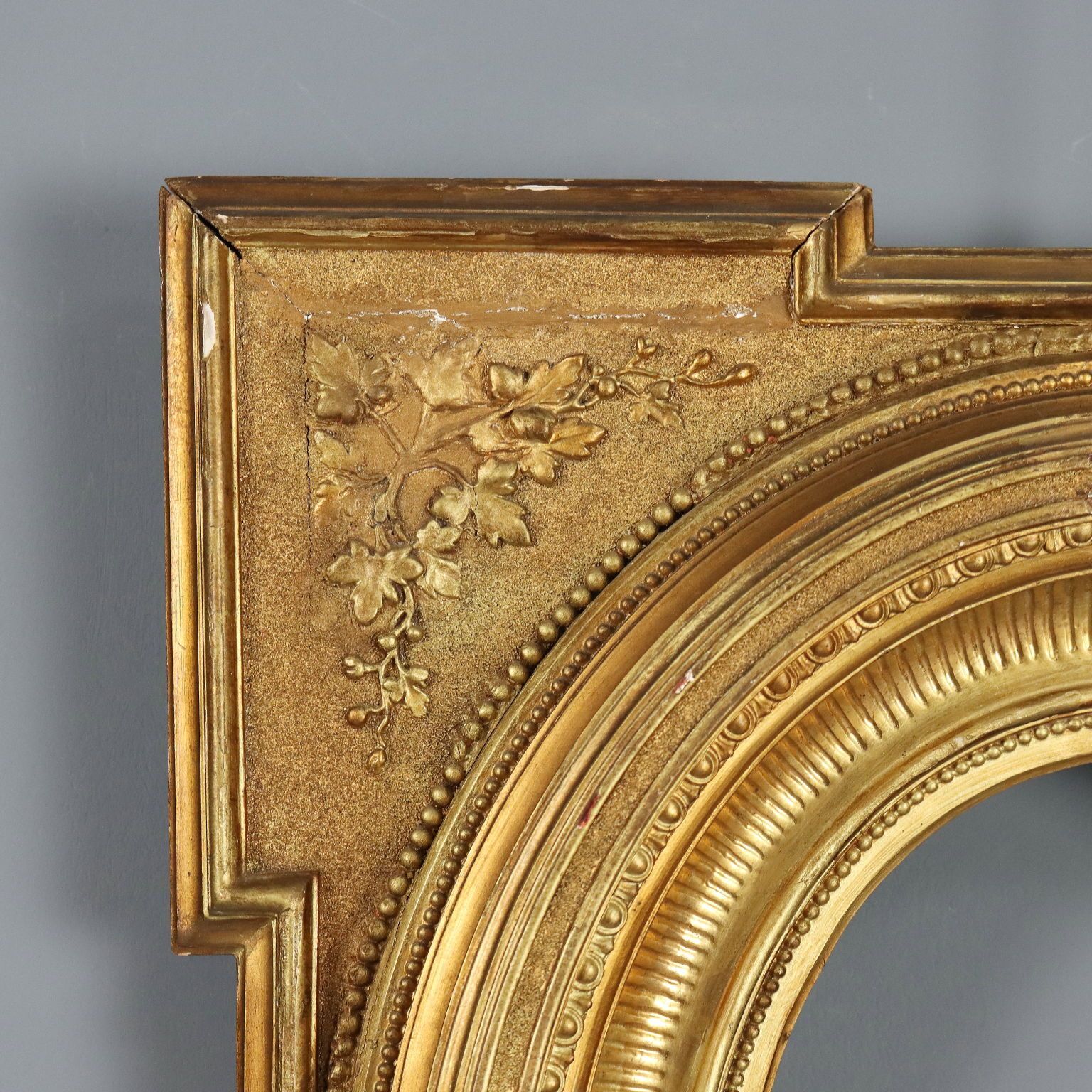 Antique Frame Gilded Carved Fir Italy Early XIX Century photo for sale