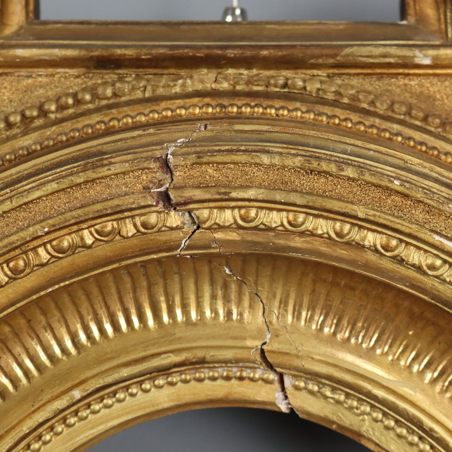 Antique Frame Gilded Carved Fir Italy Early XIX Century photo vintage
