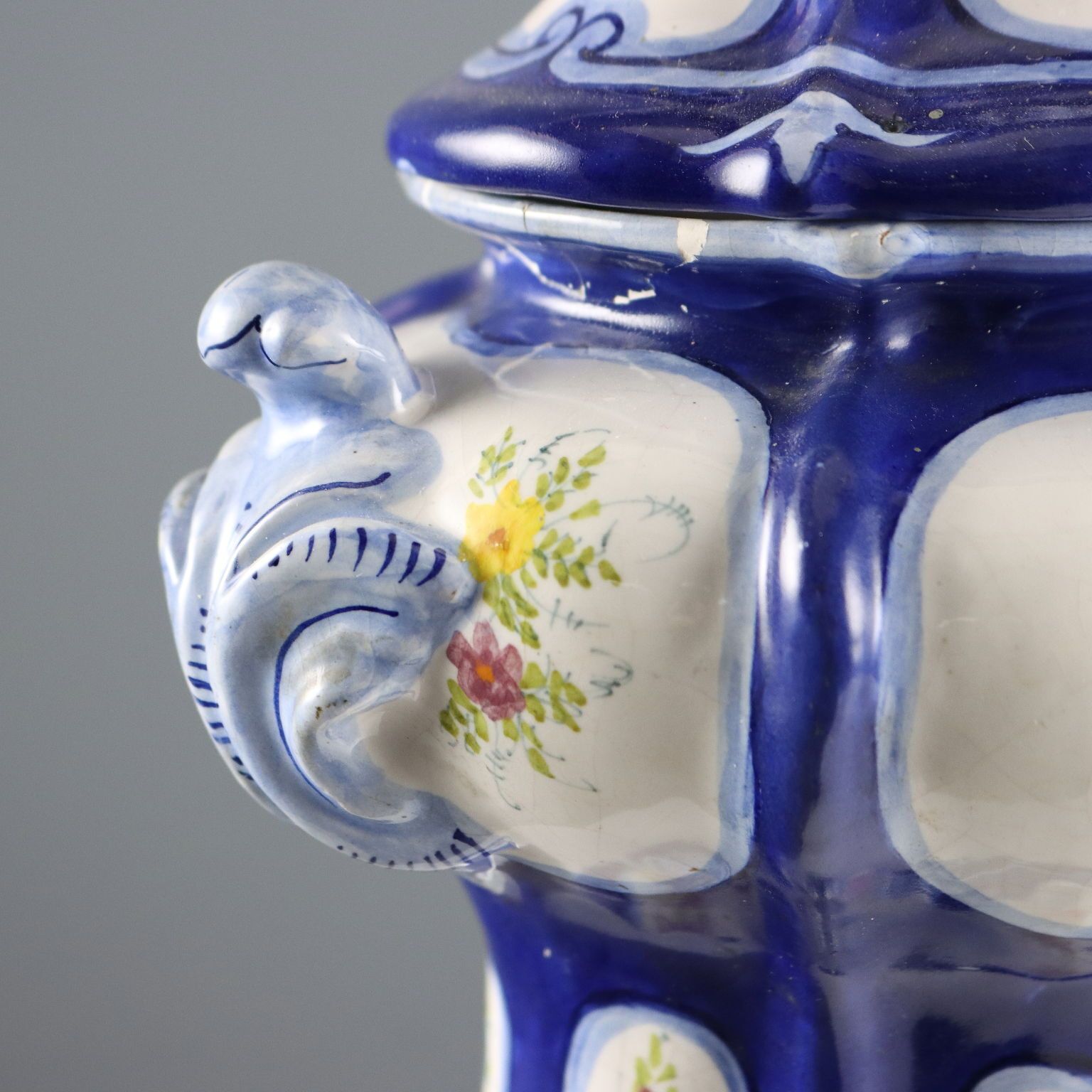Antique Pharmacy Jug Ceramic F.Lli Minardi XIX Century photo Home Decor