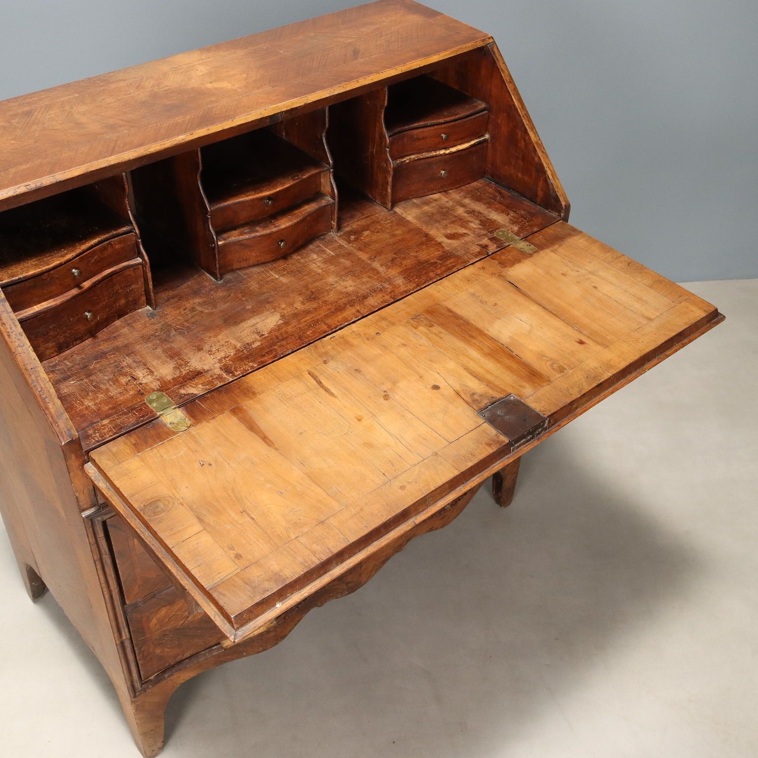 Antique Drop Leaf Cabinet Bois De Rose 9 Drawers XVIII Century photo 2660.0