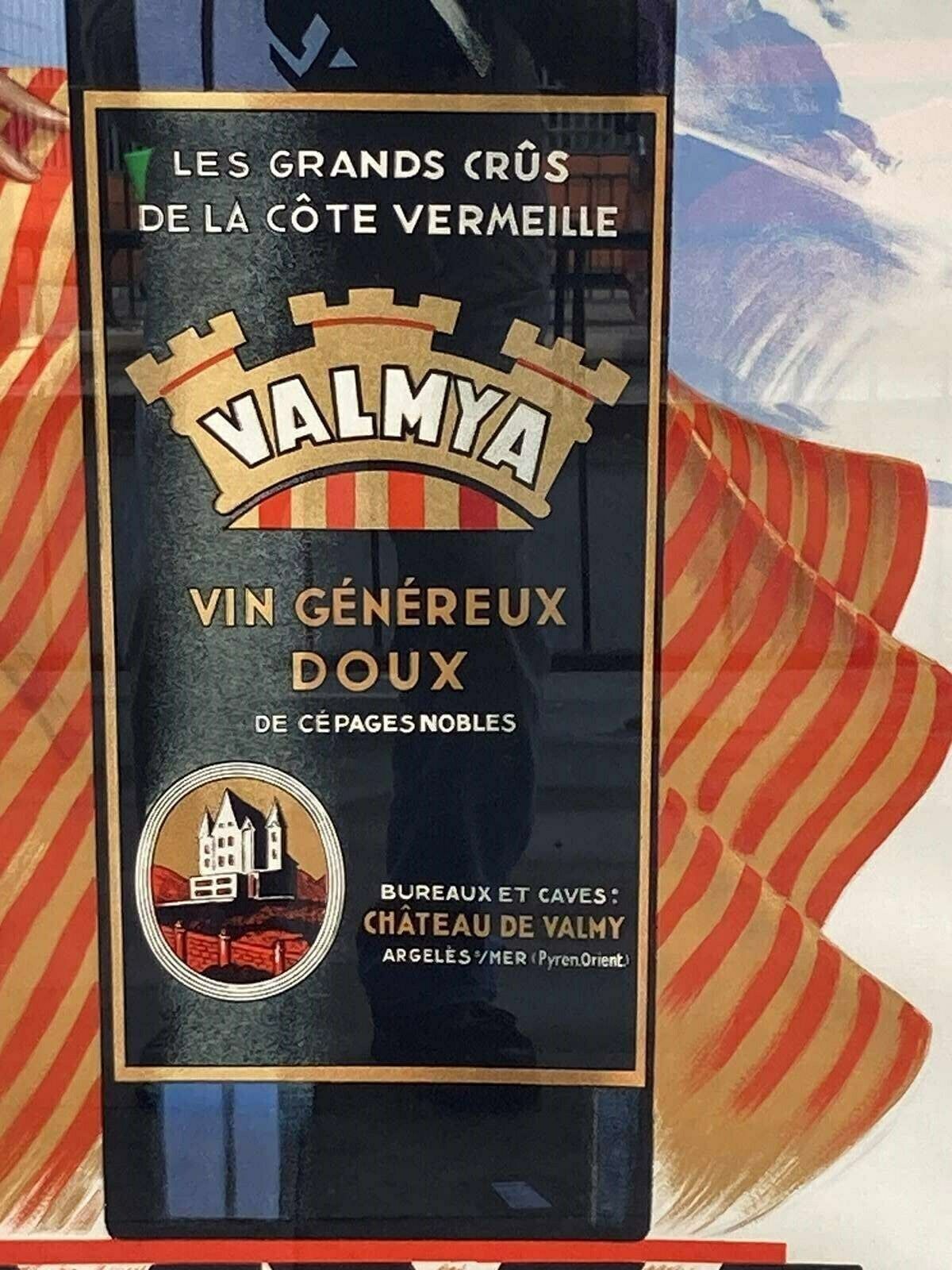 Giant Unframed Lithographic Poster By Henri Lemonnier France C. 1938 (Unframed) photo furniture