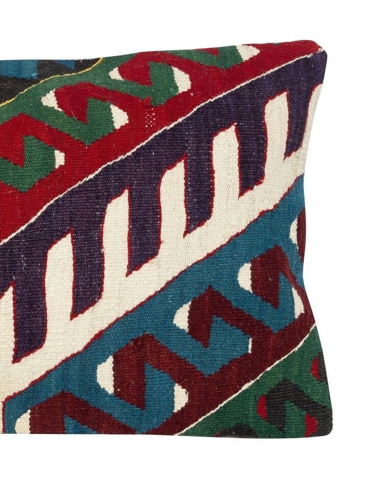 Vintage Kilim Cushion Cover Pillowcase Turkish Lumbar Pillow Cover photo for sale