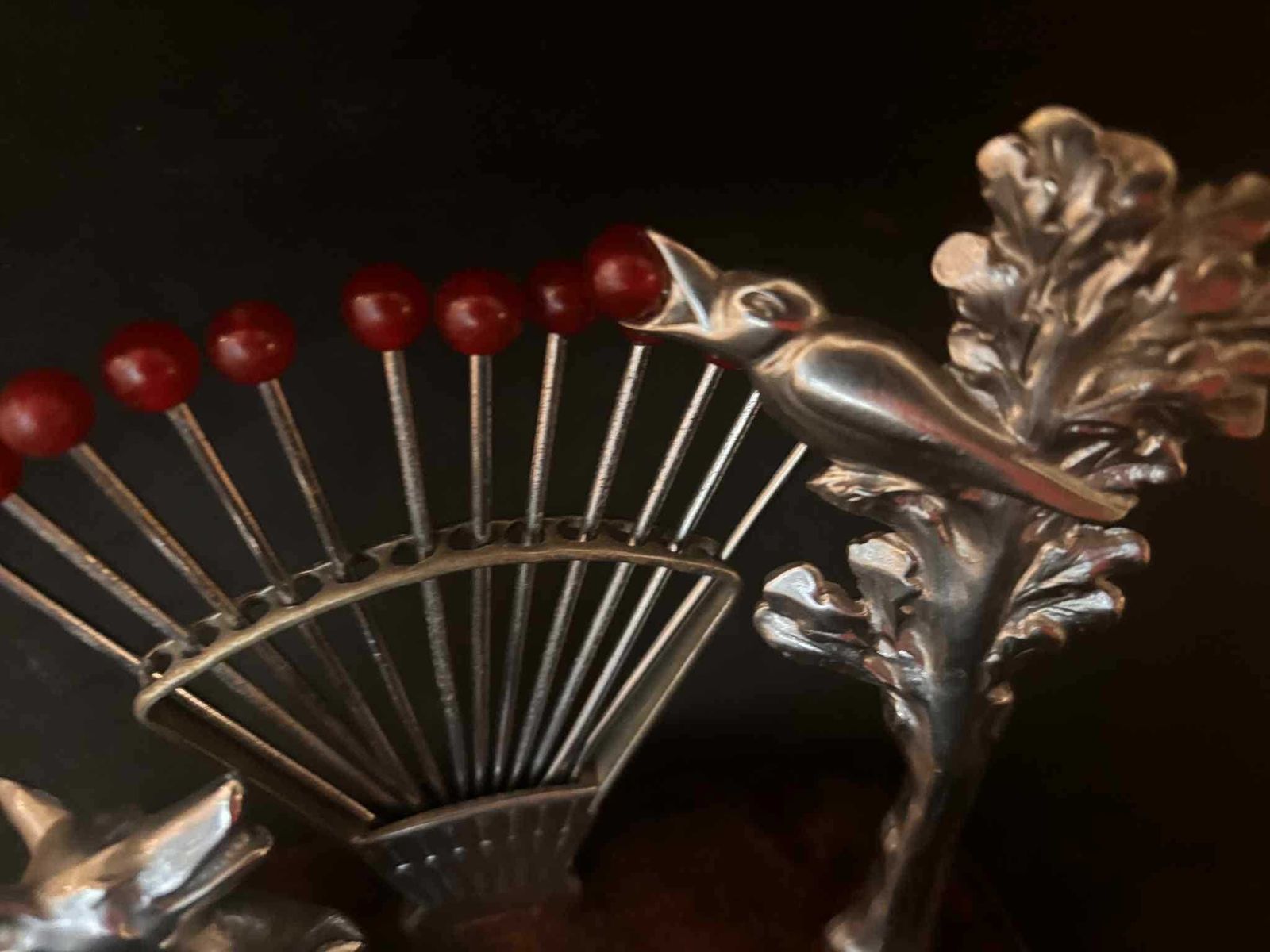 photo for sale Art Deco Escargot Pick Set, 1930s French Fable, Bakelite & Rosewood