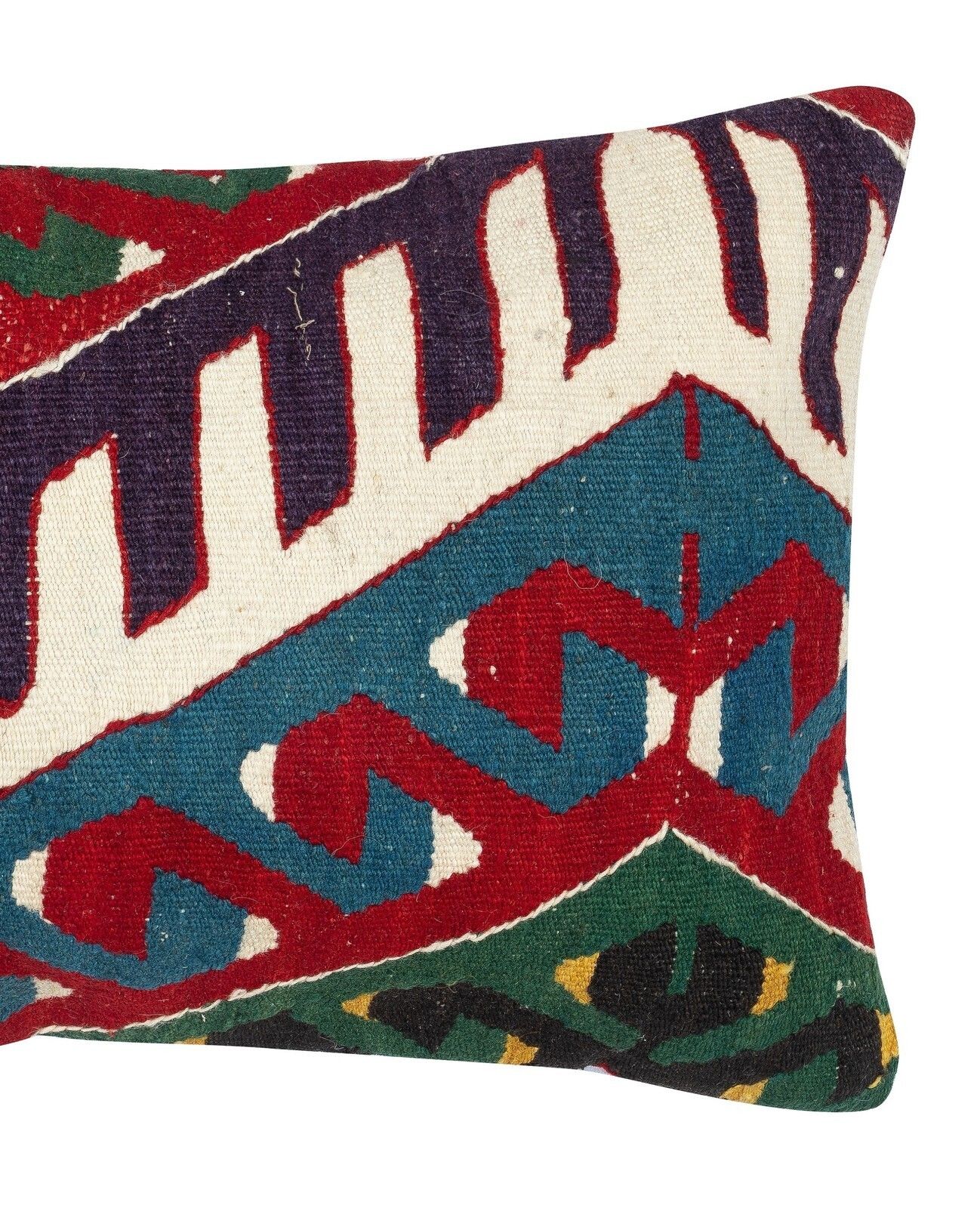 14"X24" Handmade Kilim Cushion Cover. Lumbar Pillow Cover. Turkish Accent Pillow photo for sale