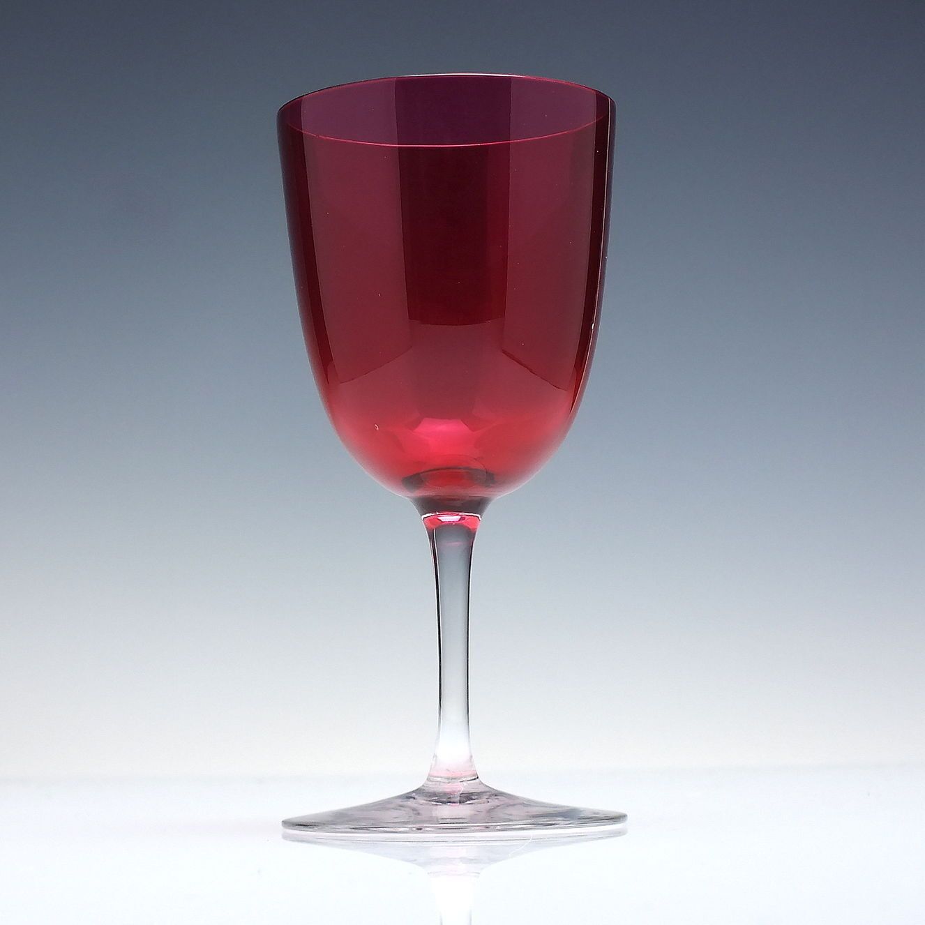 Set Of Six Victorian Cranberry Wine Glasses C1900 photo furniture