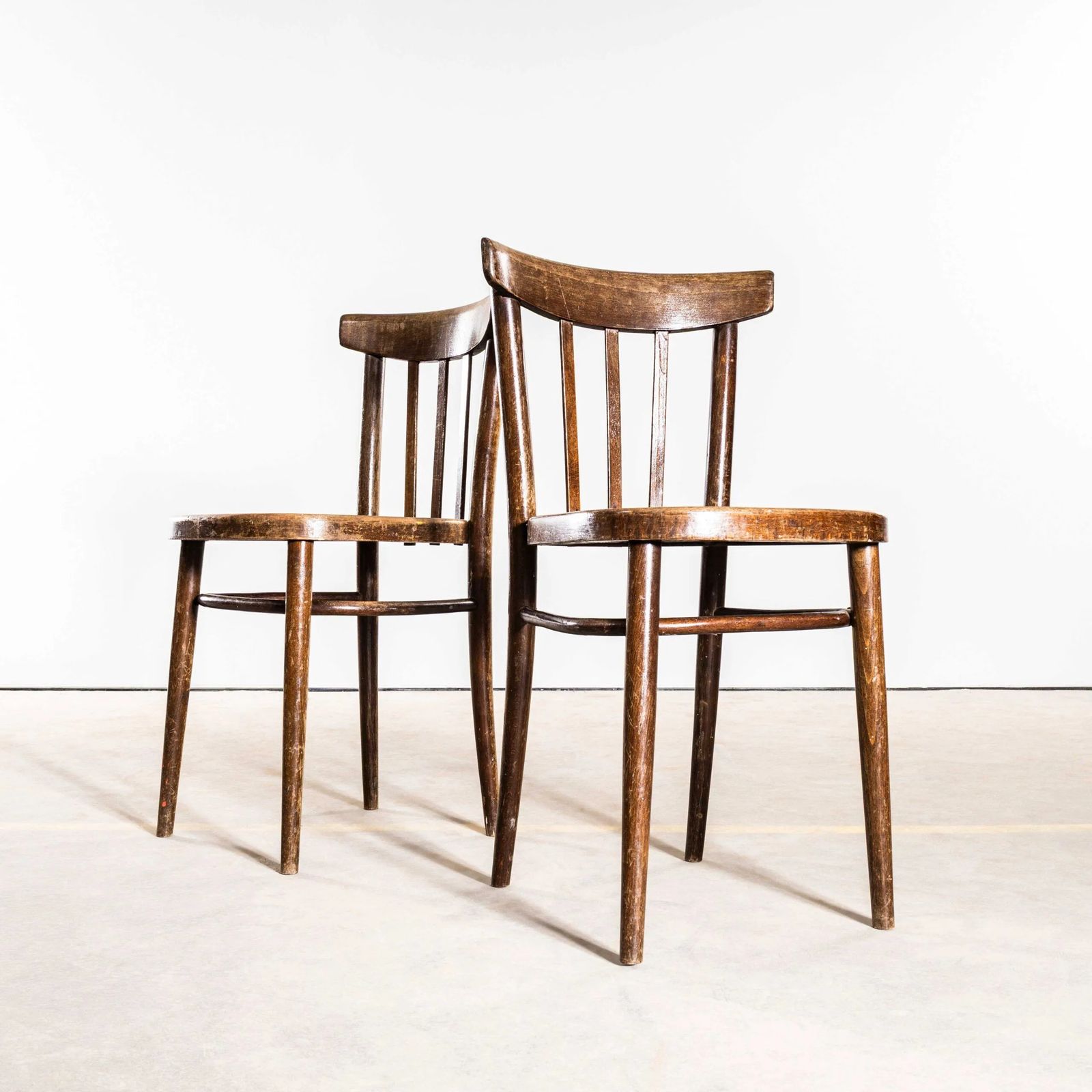 1950’s Elegant Tall Bentwood Dining Chairs By Ton – Set Of Four photo 690.0