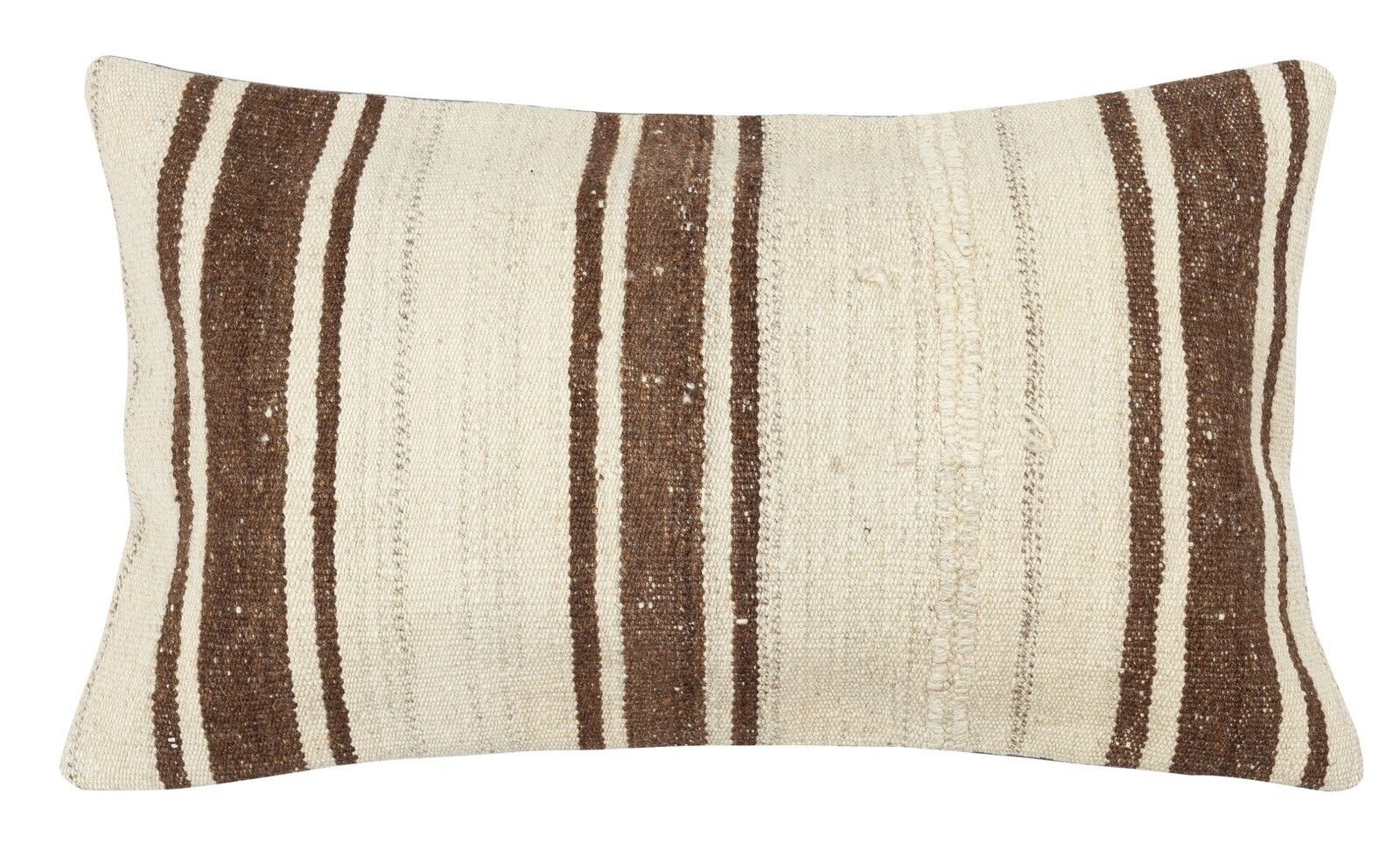 14"X24" Hemp Kilim Cushion Cover. Hand Woven Lumbar Pillow Cover. Throw Pillow