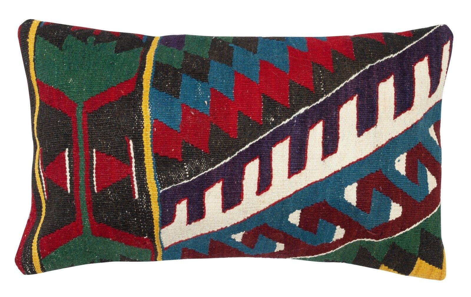 14"X24" Set Of 2   Handmade Kilim Cushion Covers. A Pair Of Lumbar Pillow Covers photo for sale