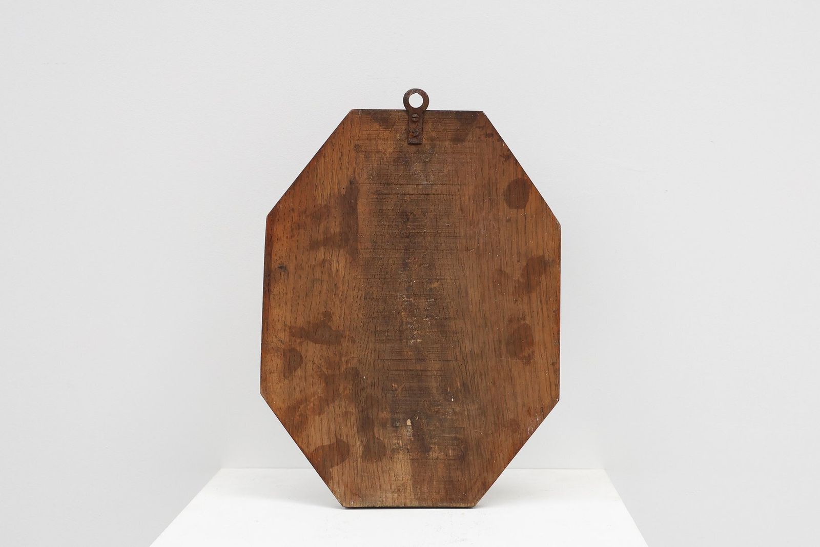 photo for sale Art Deco Wall Mounted Coat Rack With Geometric Marquetry, France, 1930s