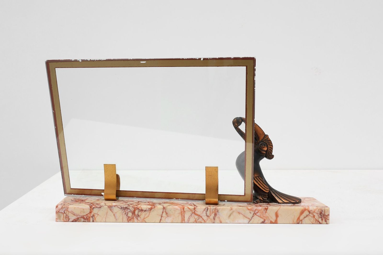 Home Decor Art Deco Picture Frame With Toucan Sculpture From Guénot, France, 1920s photo