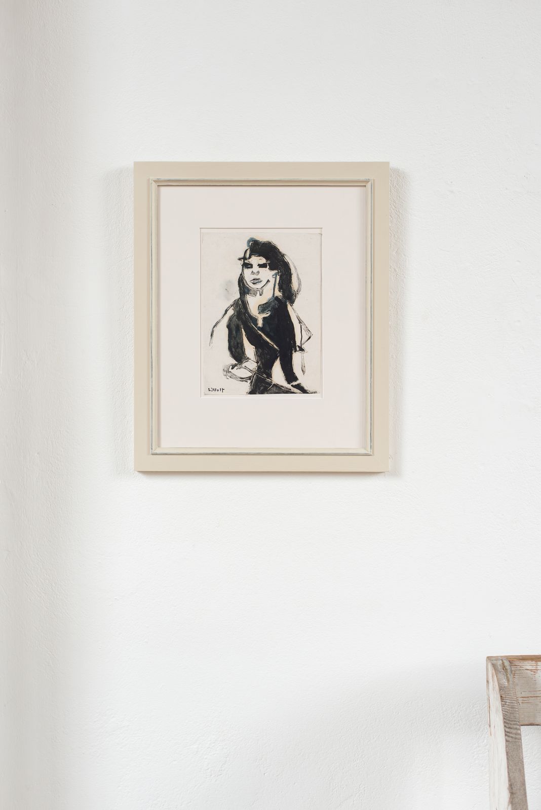 Mid Century Wood Block And Painted Work By Lotte Wolf Koch (1909 1977)