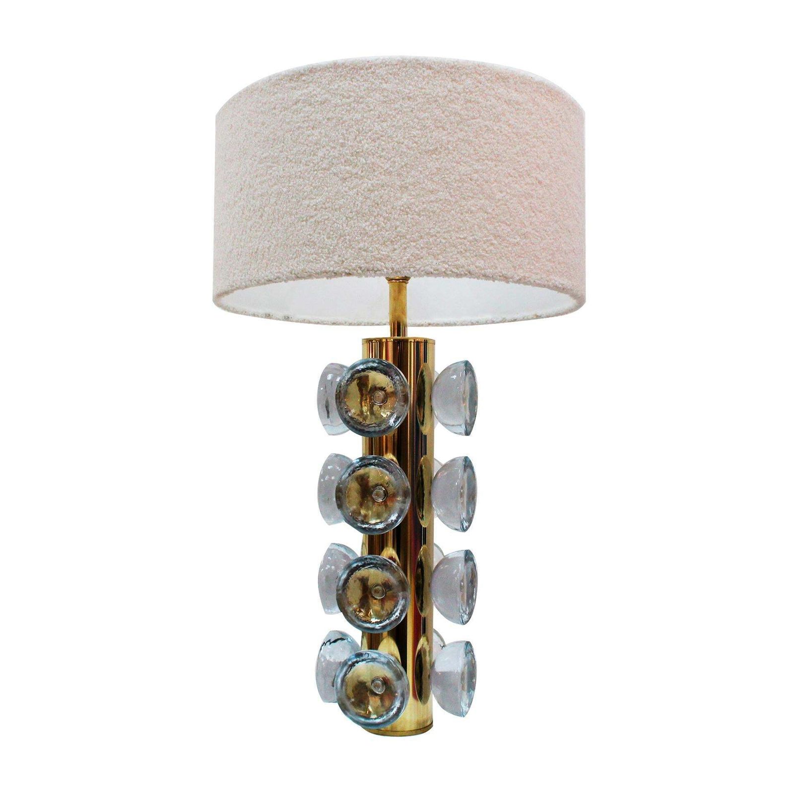 Italian Table Lamp Made Of Murano Glass And Brass, Italy photo furniture