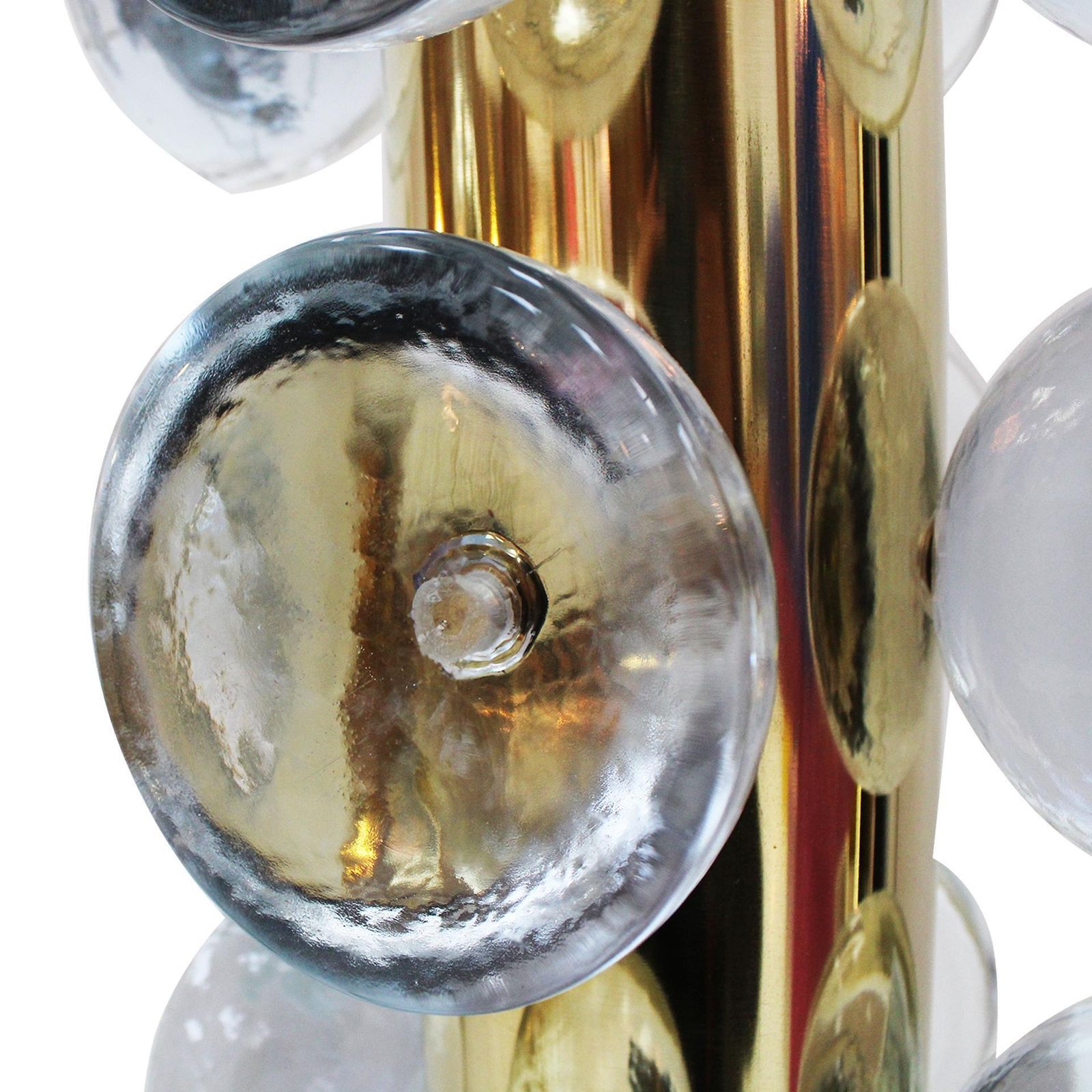 Italian Table Lamp Made Of Murano Glass And Brass, Italy photo vinterior