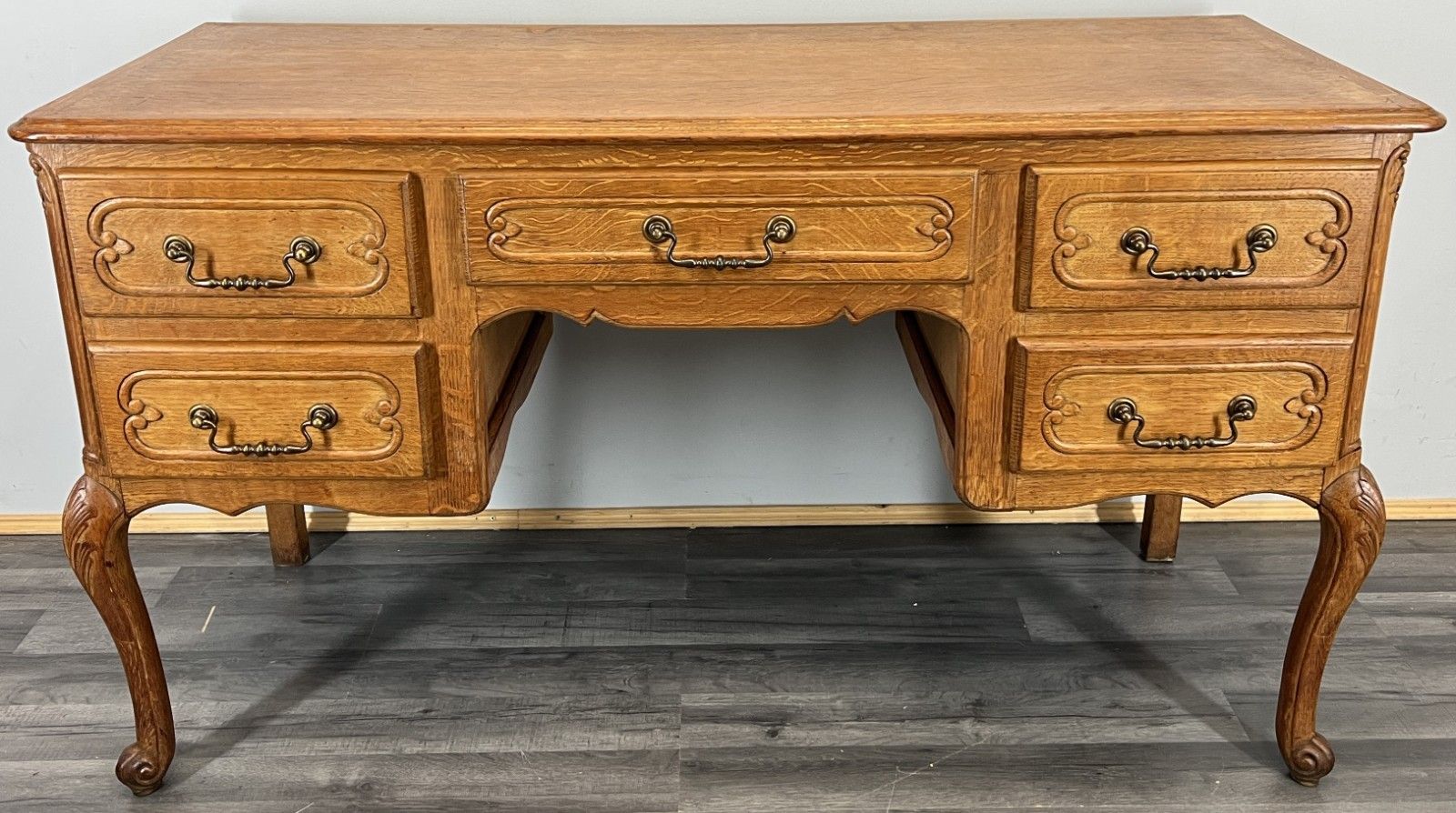 Cabinet Vintage French Louis XVI  Tv Stand  Carved Desk Oak Sideboard Lot 4515 photo for sale