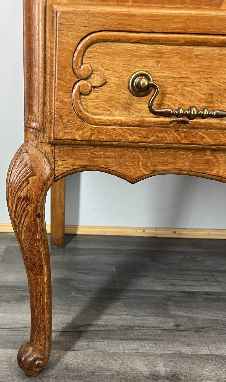 Cabinet Vintage French Louis XVI  Tv Stand  Carved Desk Oak Sideboard Lot 4515 photo 399.0