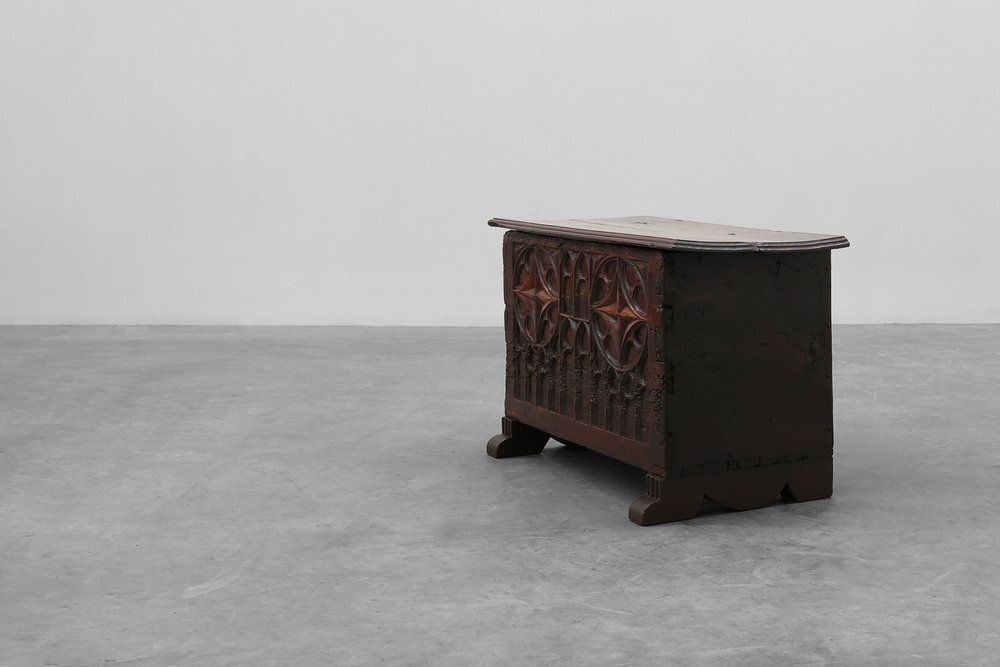 16th Century Gothic Carved Oak Chest, France photo 2896.0