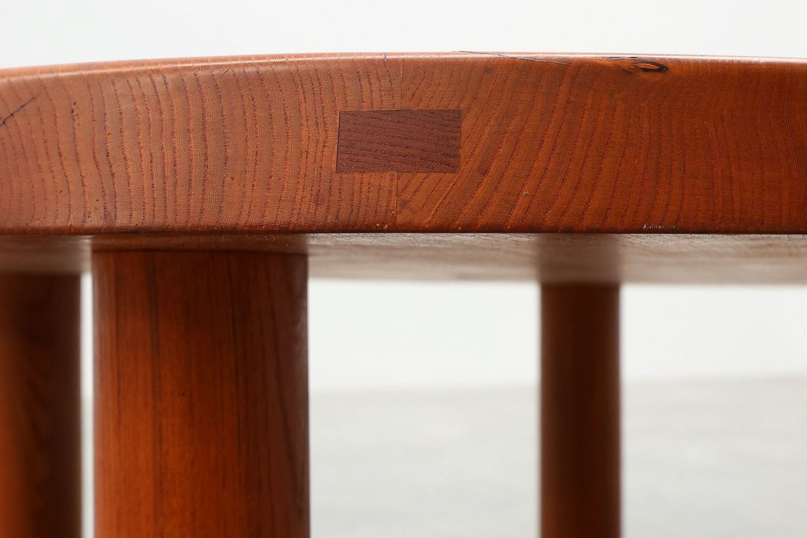 photo furniture Model T02m Coffee Table In Elm From Pierre Chapo, France, 1976