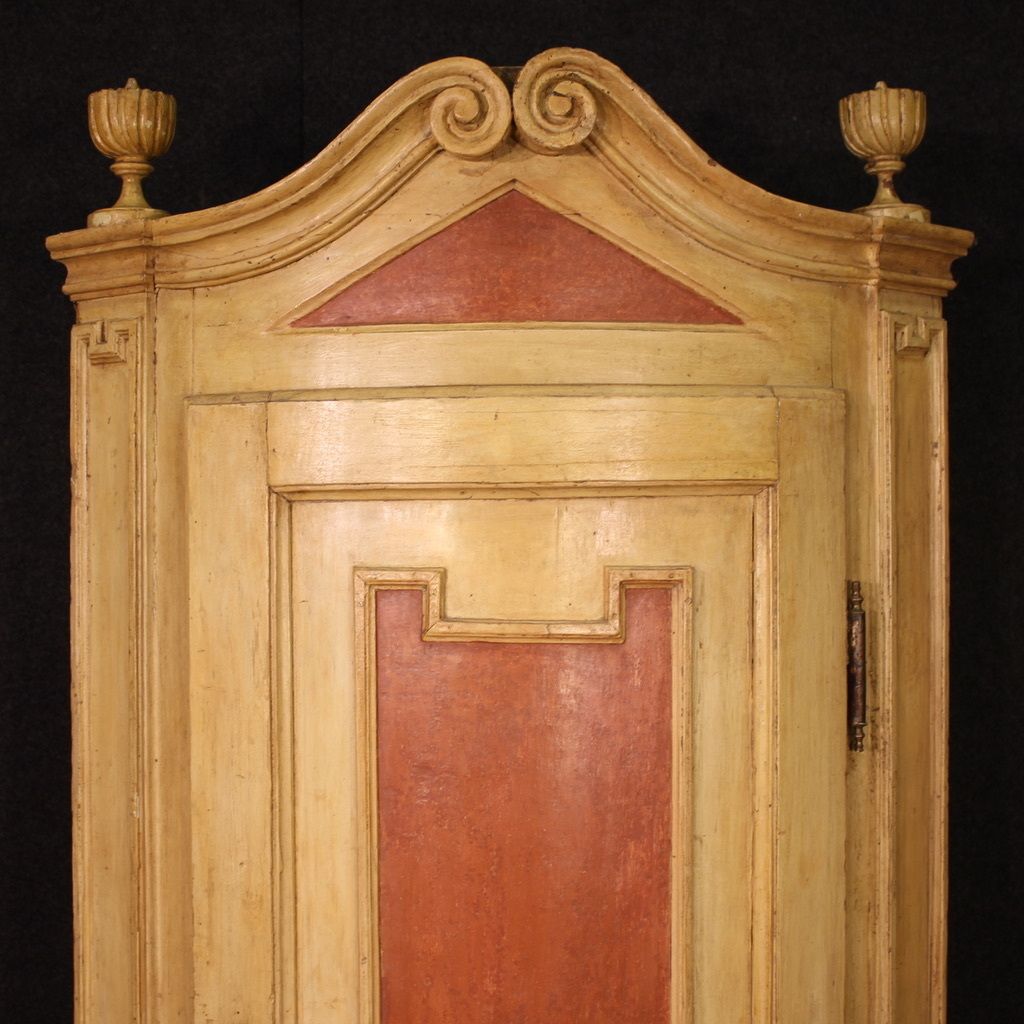 Antique Louis XVI Lacquered Corner Cabinet From The 18th Century photo for sale
