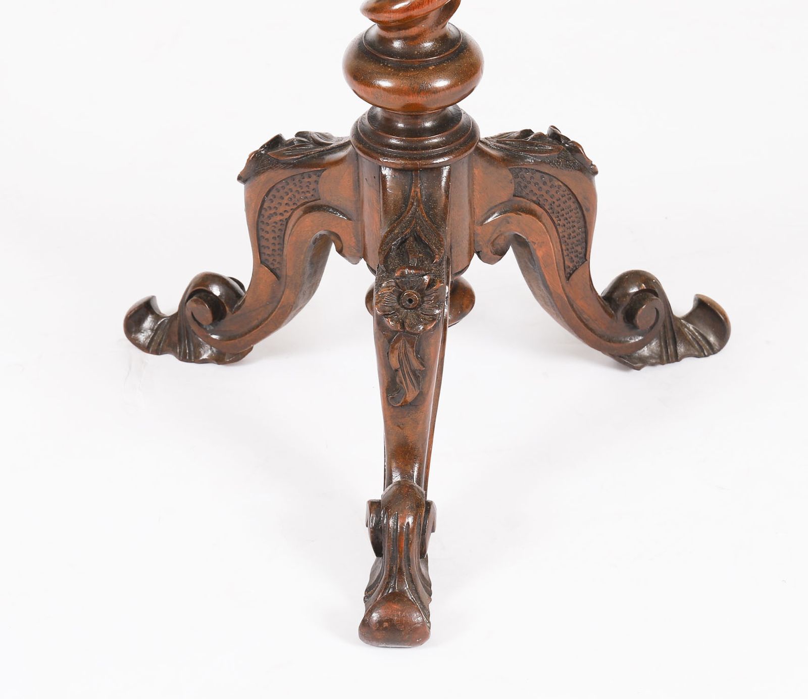 Furniture Victorian Burr Walnut Wine / Occasional Table C.1860 19th C photo