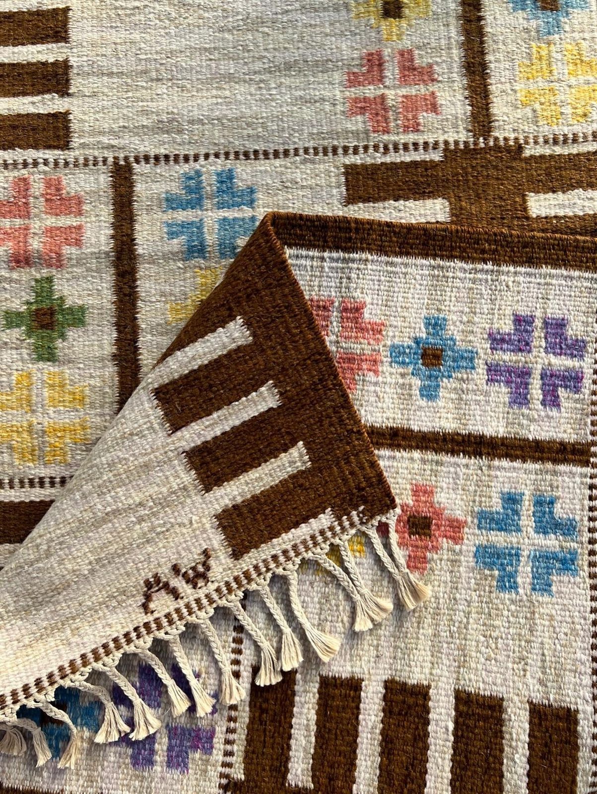 1960's Swedish Flatweave By Alice Wallebäck photo Textiles