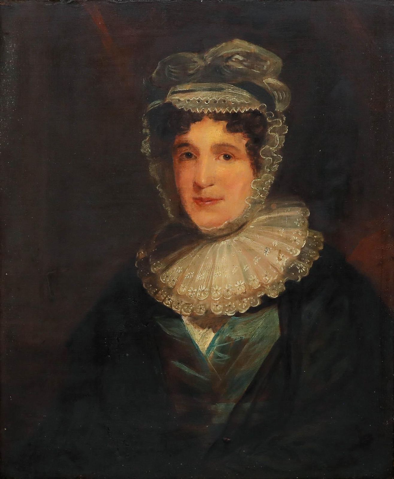 Framed 19th Century Oil Portrait Of Mrs Christie photo furniture
