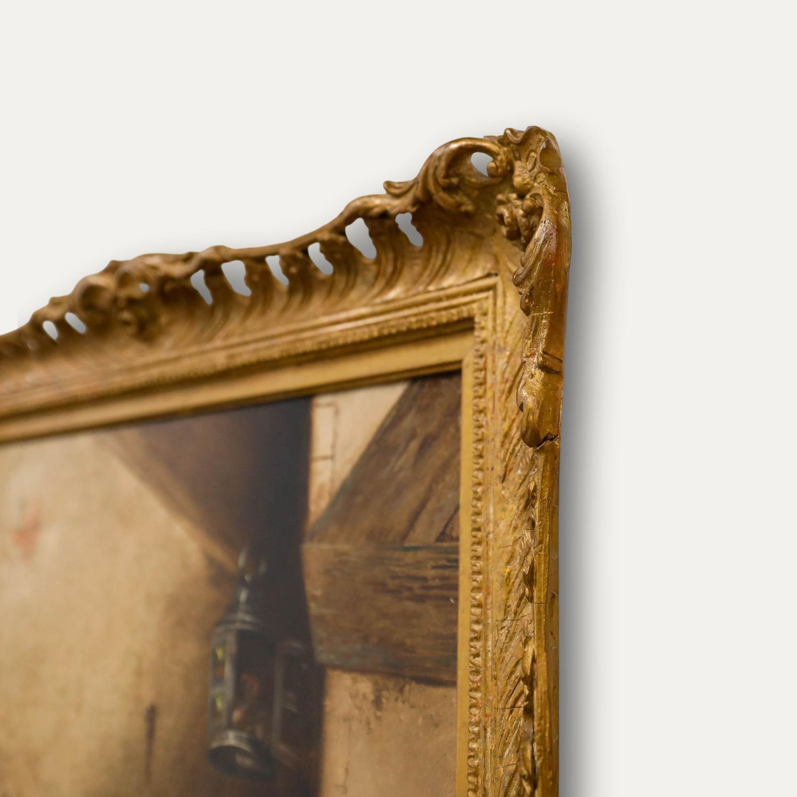 Frank Wormald Cassels (1862 1908) Framed Oil, Hiding In The Lantern photo 550.0