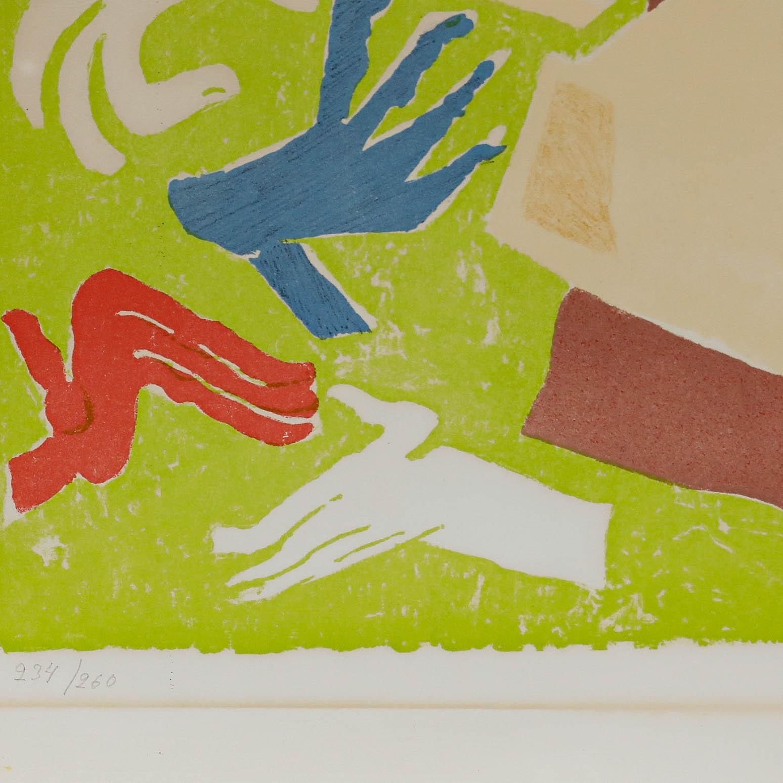 Vera Nilsson (1888 1979) Swedish School Mid 20th Century Lithograph, Hands II photo for sale
