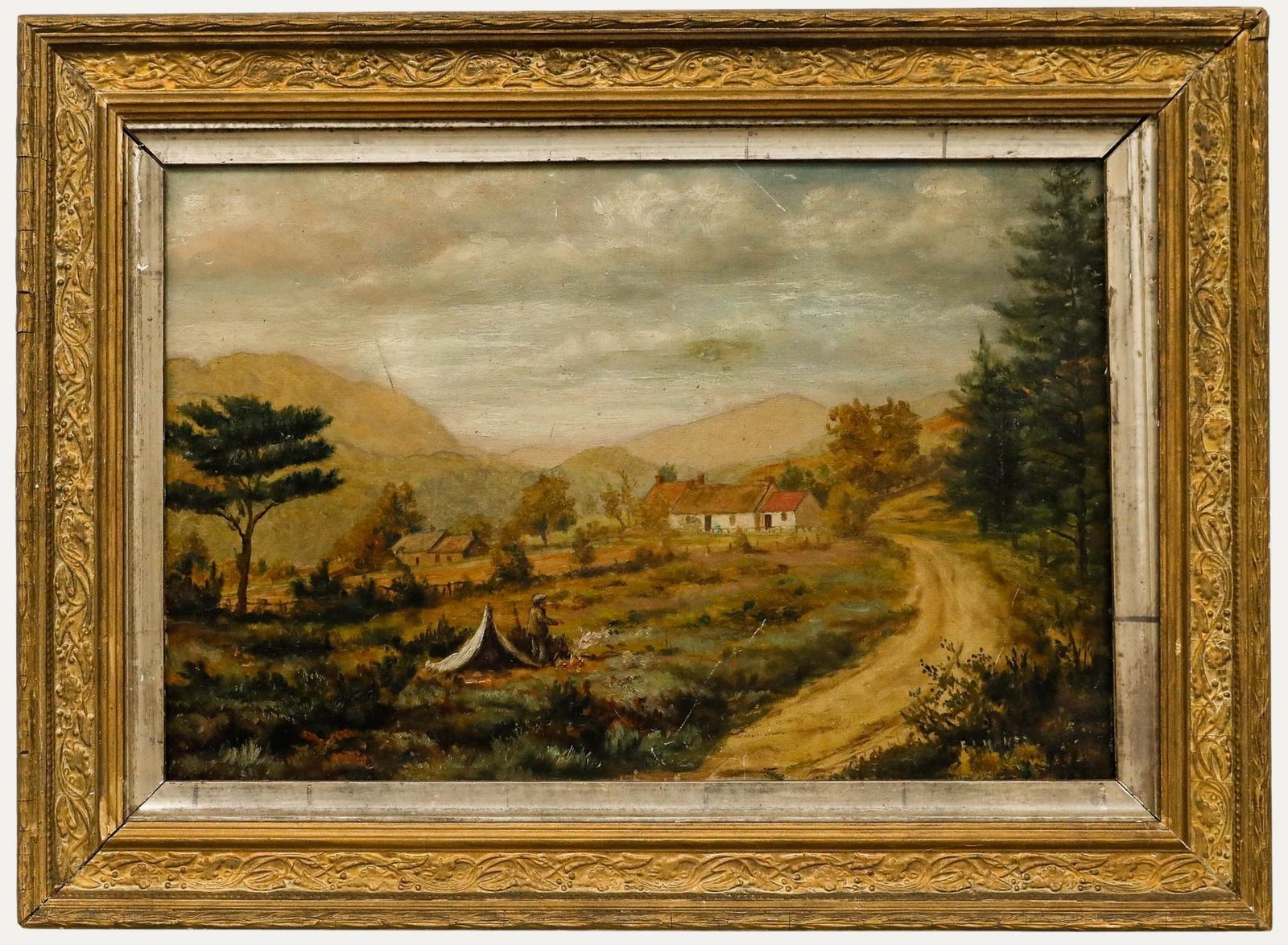 Frederick J. Maher (1871 1963) Oil, Gypsy On The Mountain Track