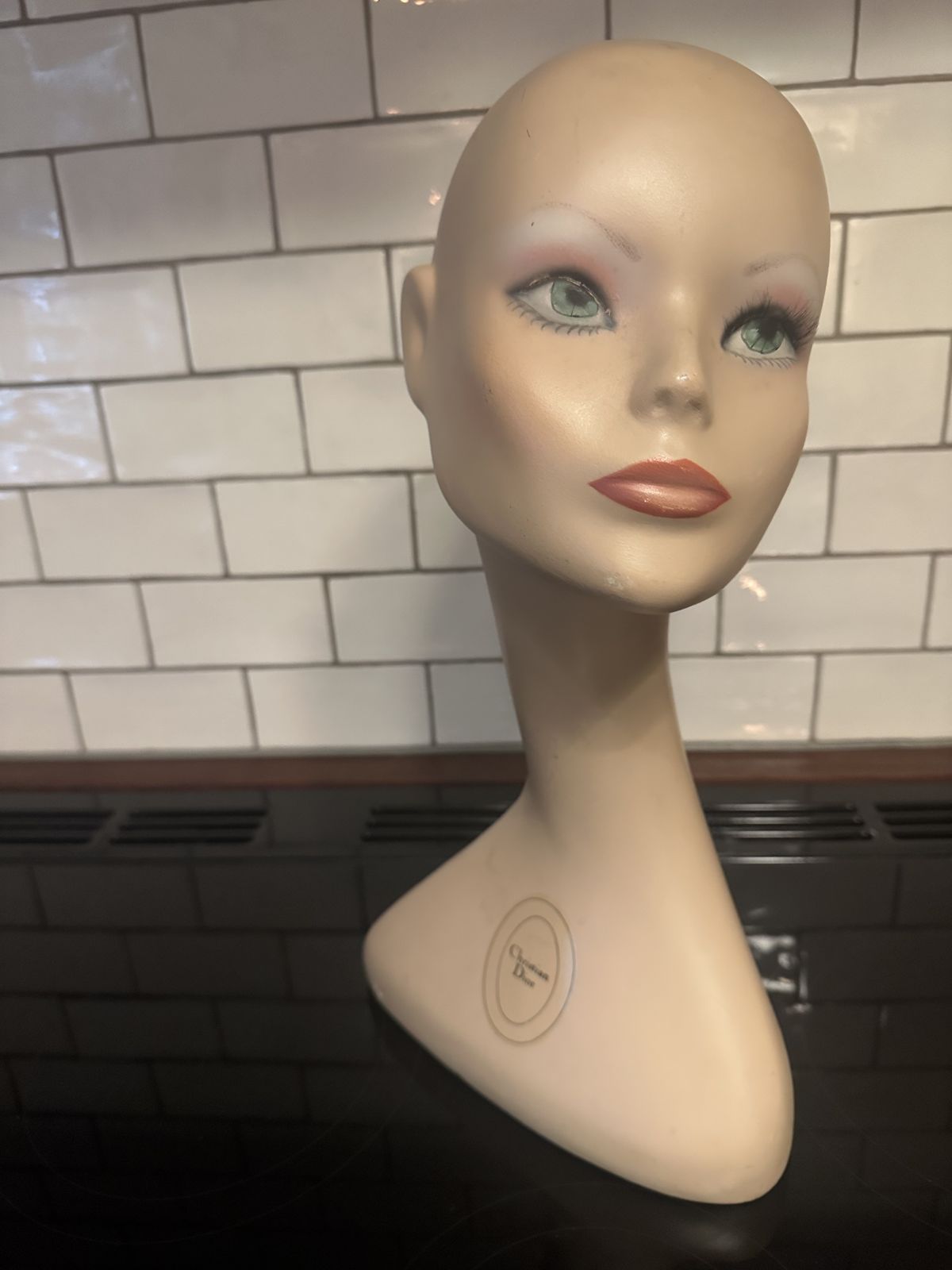 Christian Dior Mannequin Head 1970's Stamped