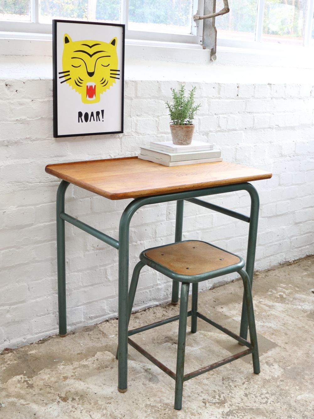 Lovely Vintage French School Desk photo for sale