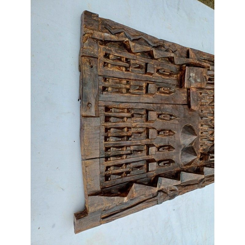 Senufo Wooden African Door, Ivory Coast photo Home Fixtures