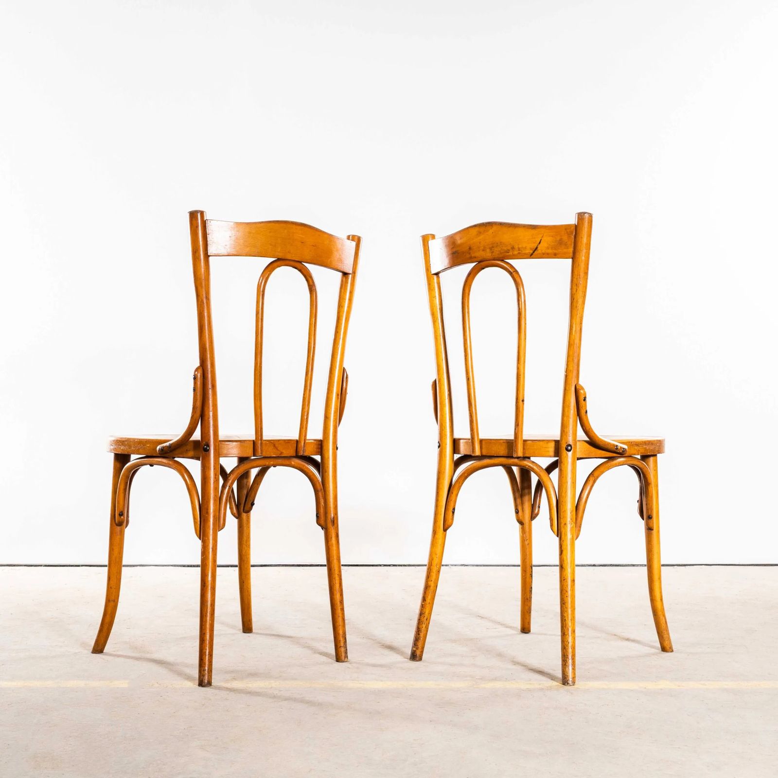 1950’s Enclosed Hoop Back Bentwood Dining Chairs – Pair photo 326.0