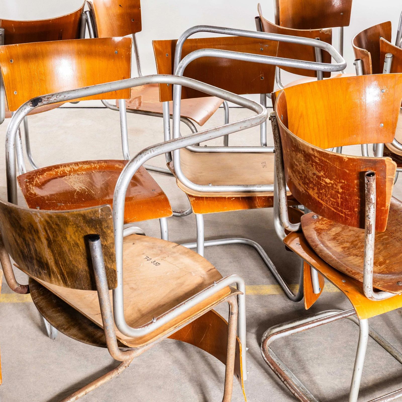 1950’s Fn6 Cantilever Dining Chair By Mart Stam For Mücke Melder photo vinterior