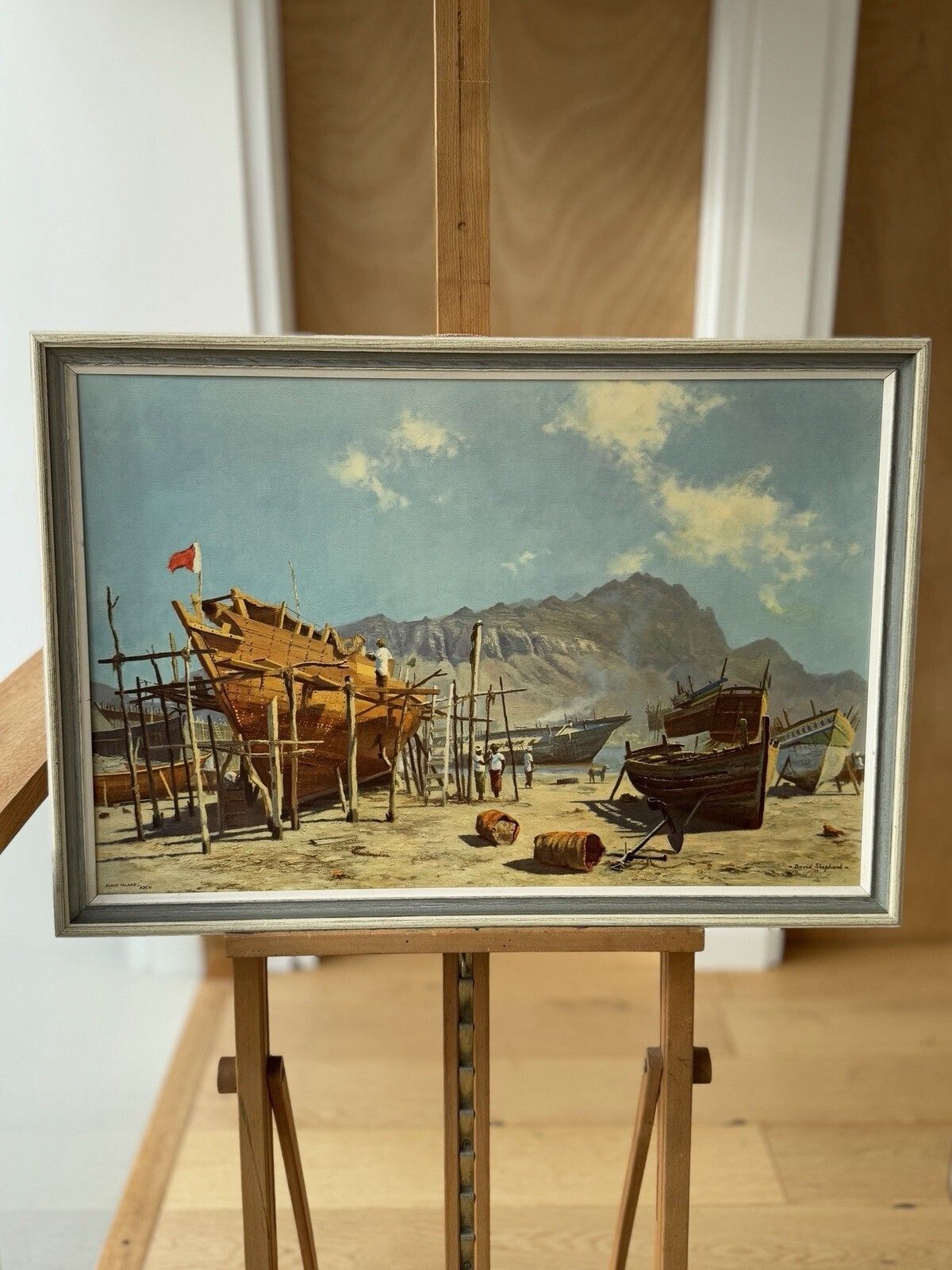 “Slave Island, Aden" By The British Wildlife Artist David Shepherd Framed Print